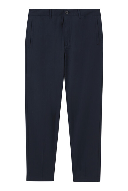 Straight Fit Wool Pants